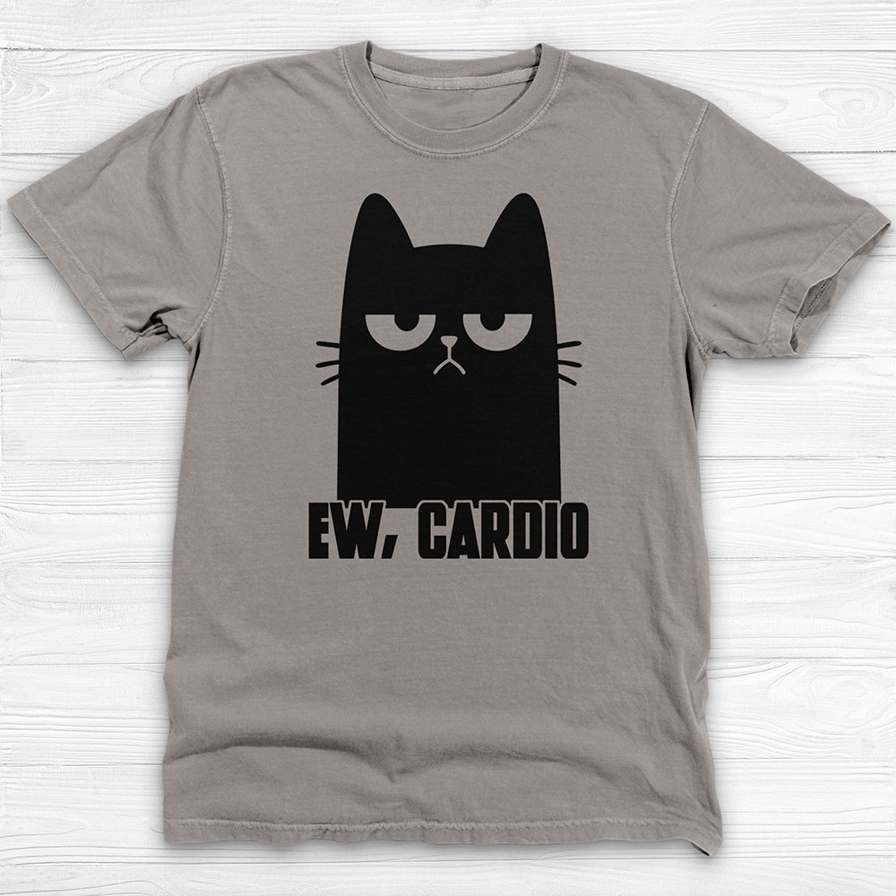 Funny Cat Hates Cardio Gym T-Shirt And Pump Cover