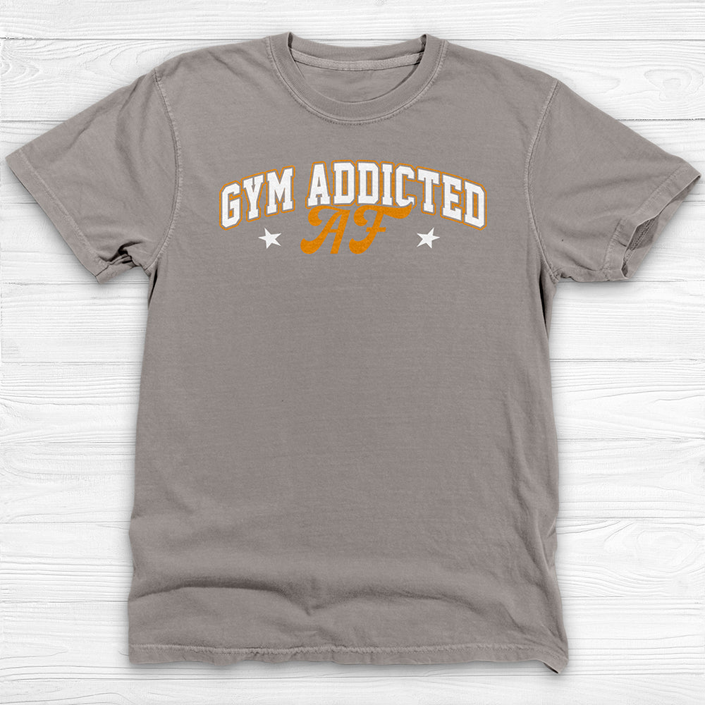 Gym Addicted Unisex T-Shirt, Fun Workout Tee