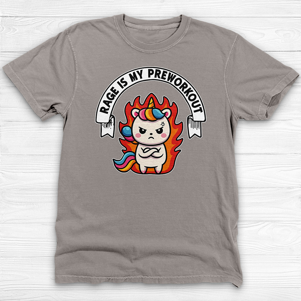Rage Is My Preworkout Unicorn Shirt, Funny Gym Tee or Pump Cover-T-Shirt-Gym Classics