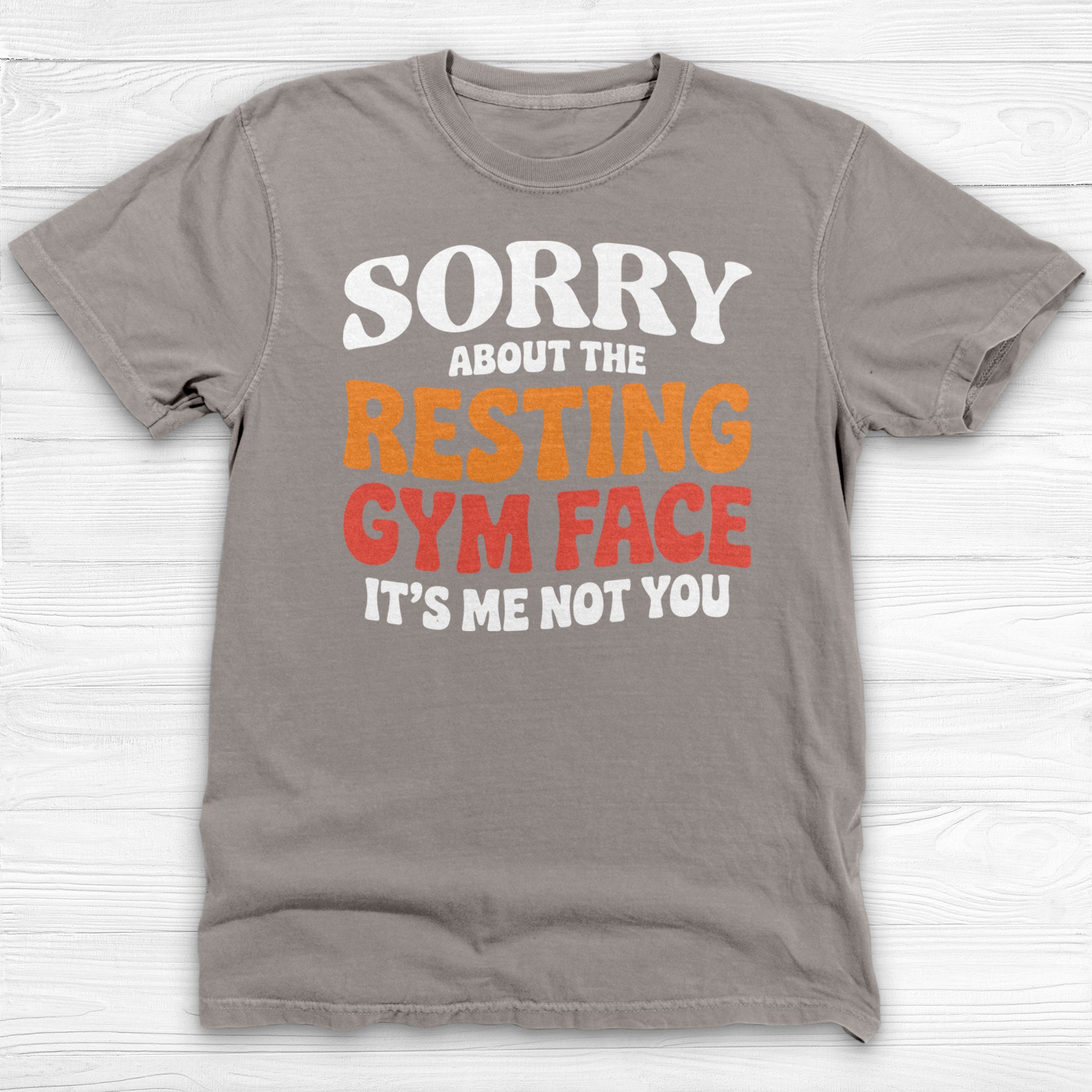 Sorry About The Resting Gym Face Gym Tee Or Pump Cover
