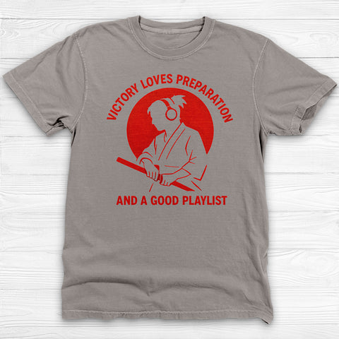 Victory Loves Preparation Samurai T-Shirt, Unisex Garment-Dyed Tee