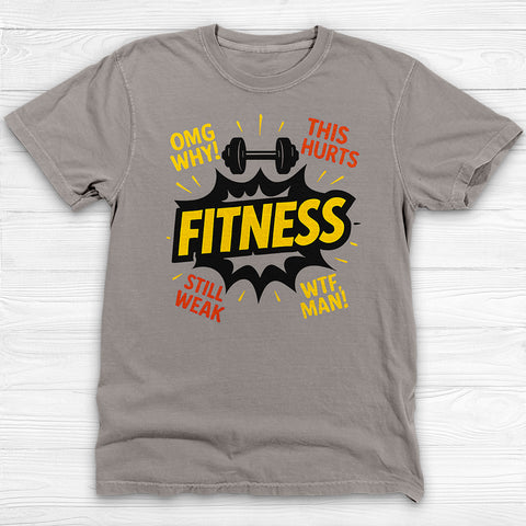 Fitness Joke Tee, Reluctant Sarcastic Fitness Tee