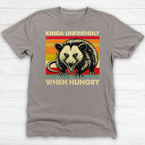 Kinda Unfriendly When Hungry Shirt - Cute Opossum Gym Tee