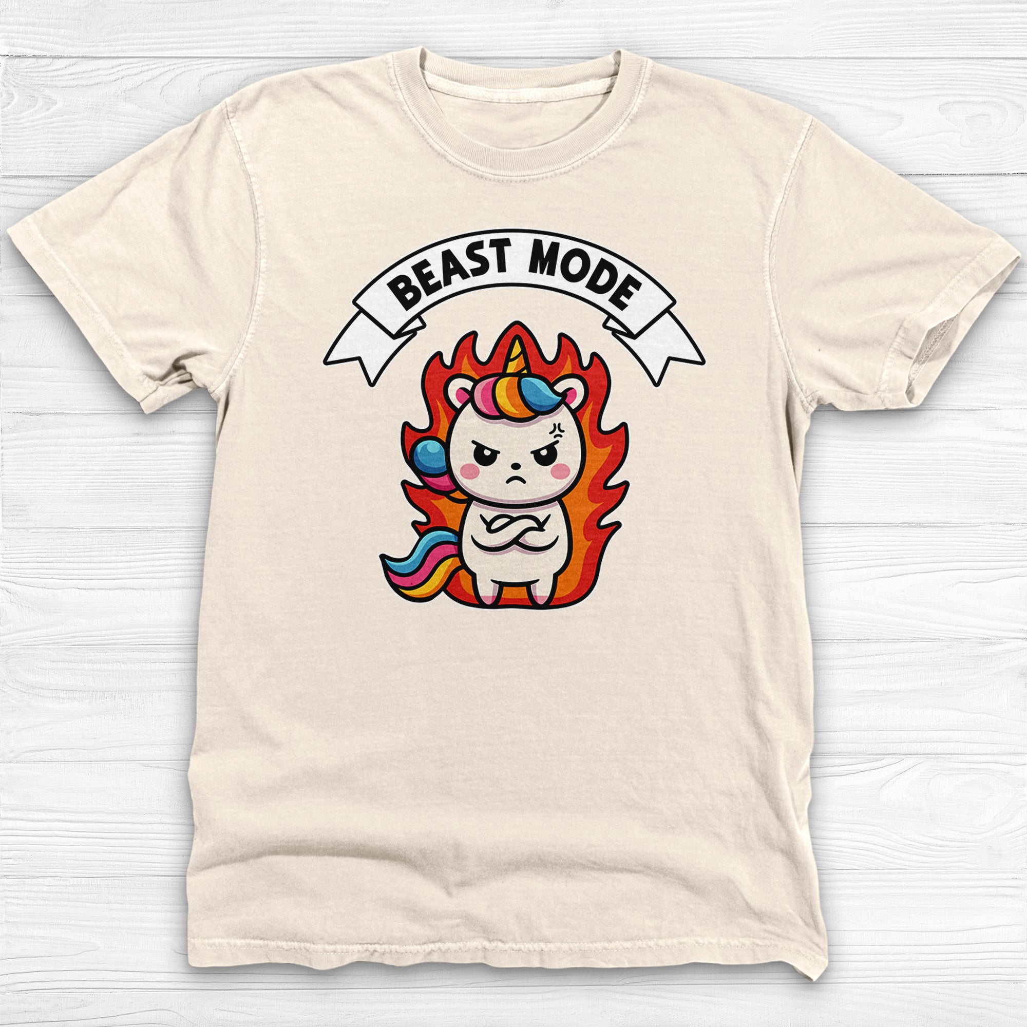 Unicorn Beast Mode Funny Graphic Gym Shirt Or Pump Cover-T-Shirt-Gym Classics
