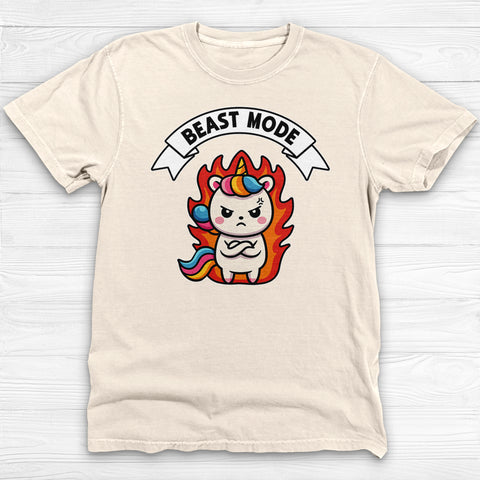 Unicorn Beast Mode Funny Graphic Gym Shirt Or Pump Cover