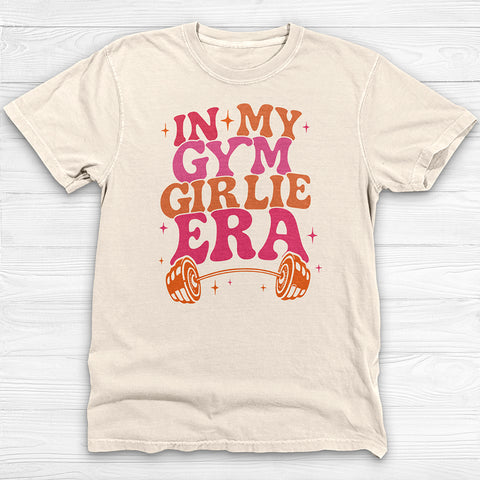 Gym Girlie Workout T-Shirt, Cute Fitness Tee or Pump Cover