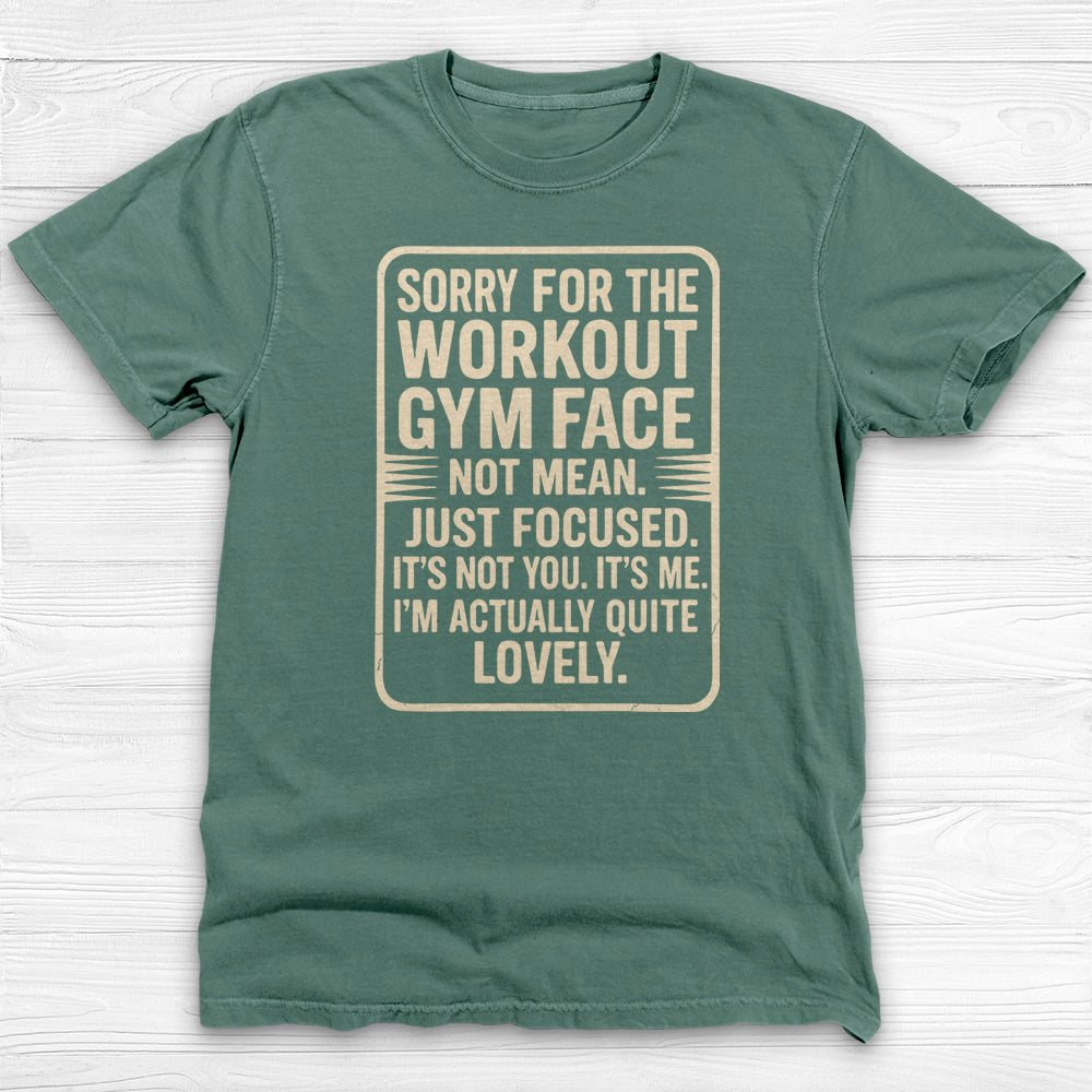 Funny Gym Face Workout Shirt, Women’s Motivational Fitness Tee-T-Shirt-Gym Classics