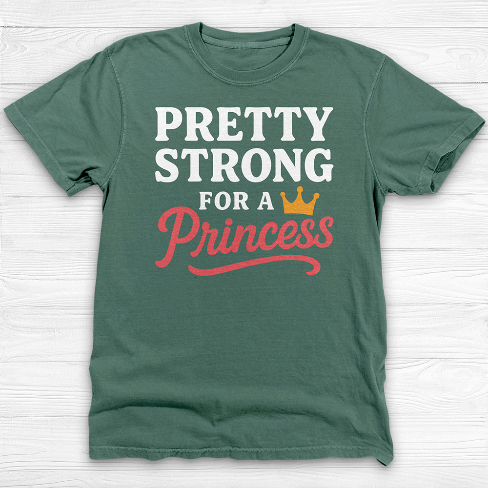 Pretty Strong for a Princess Gym Tee or Pump Cover, Empowering Apparel-T-Shirt-Gym Classics