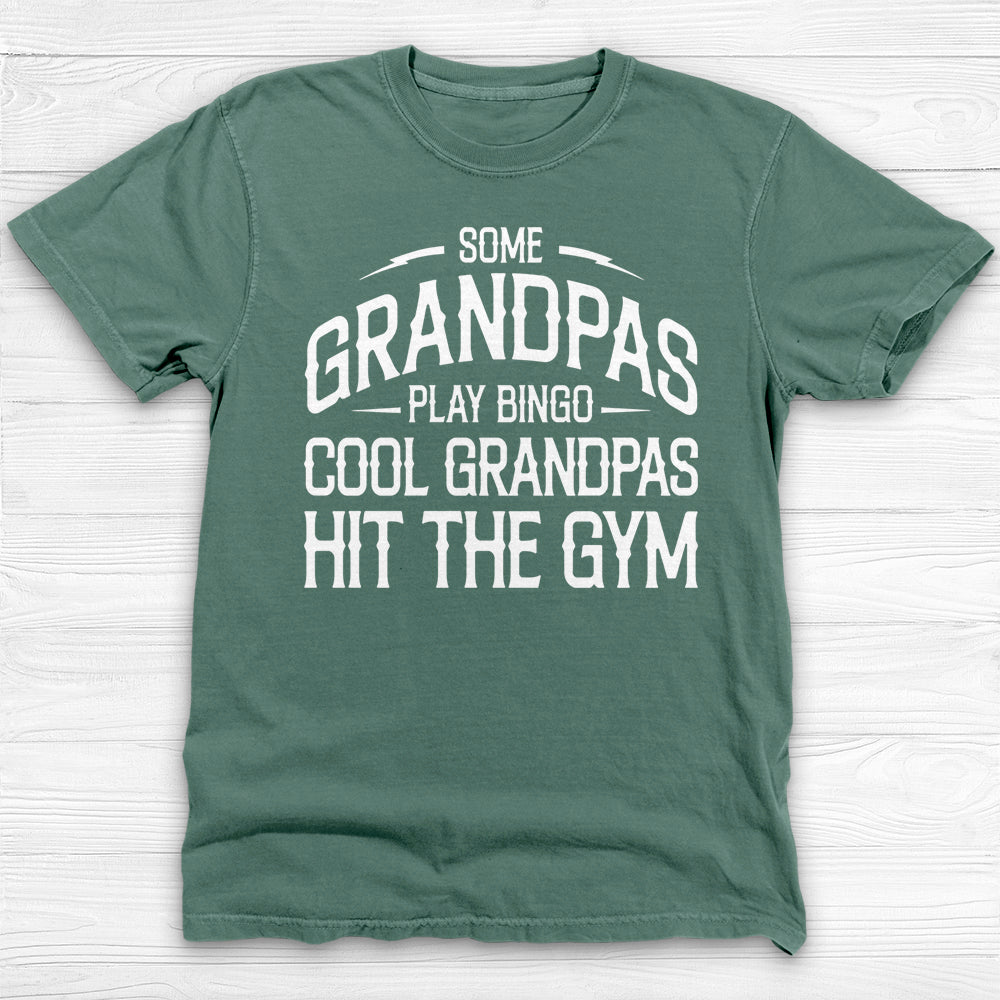 Cool Grandpa Gym T-Shirt, Garment-Dyed Tee for Old-Time Lifters-T-Shirt-Gym Classics