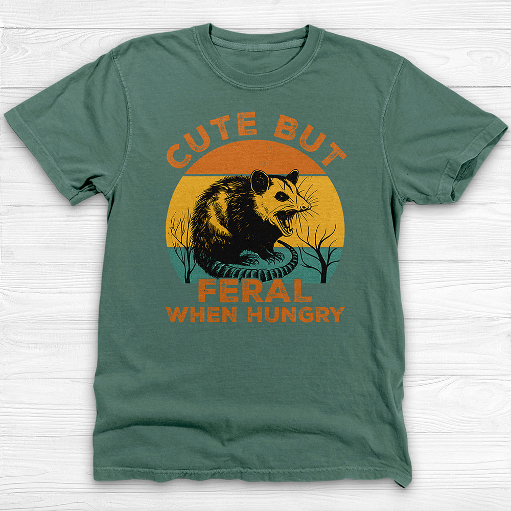 Cute But Feral When Hungry Gym Shirt, Funny Animal Lover Tee-T-Shirt-Gym Classics
