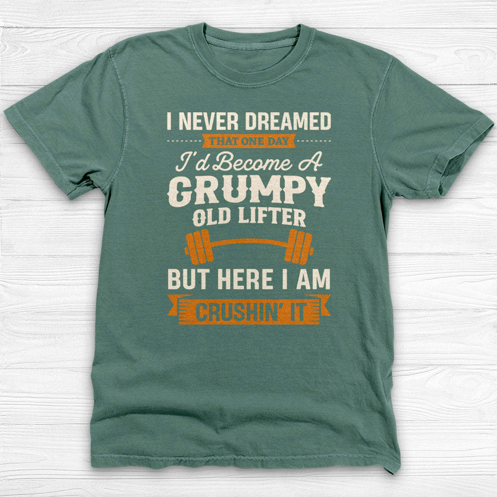 Grumpy Old Lifter T-Shirt, Funny Weightlifting Gym Humor Tee-T-Shirt-Gym Classics