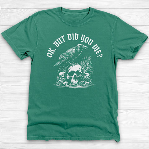 Crow And Skulls Dark Humor Gym Tee