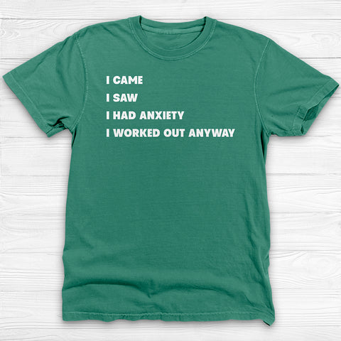 Social Anxiety Gym Shirt Or Pump Cover, Courage And Persistence Tee