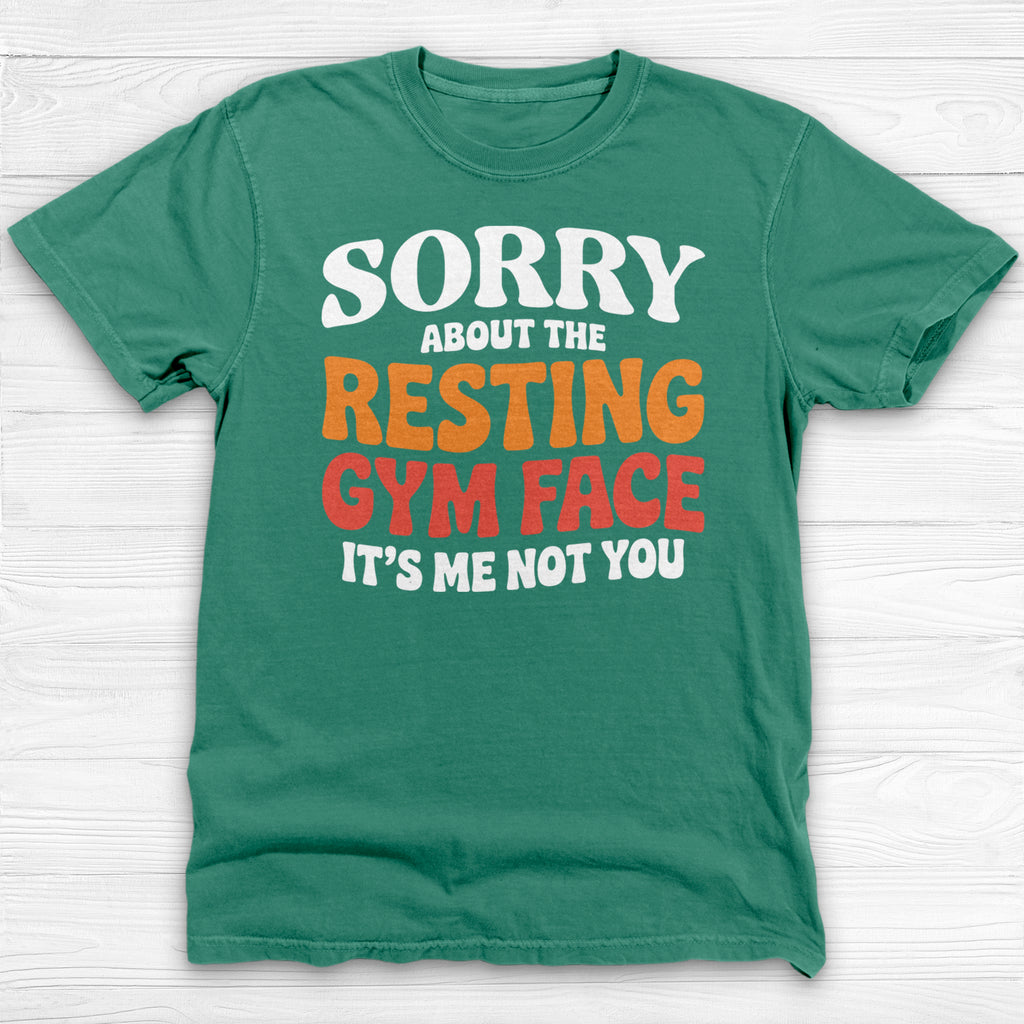 Sorry About The Resting Gym Face Gym Tee Or Pump Cover