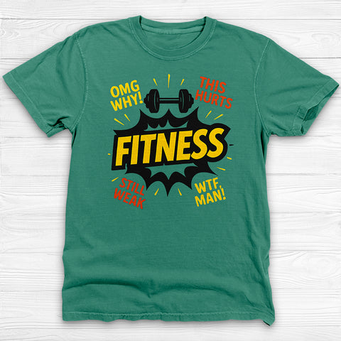 Fitness Joke Tee, Reluctant Sarcastic Fitness Tee