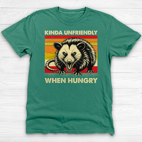 Kinda Unfriendly When Hungry Shirt - Cute Opossum Gym Tee