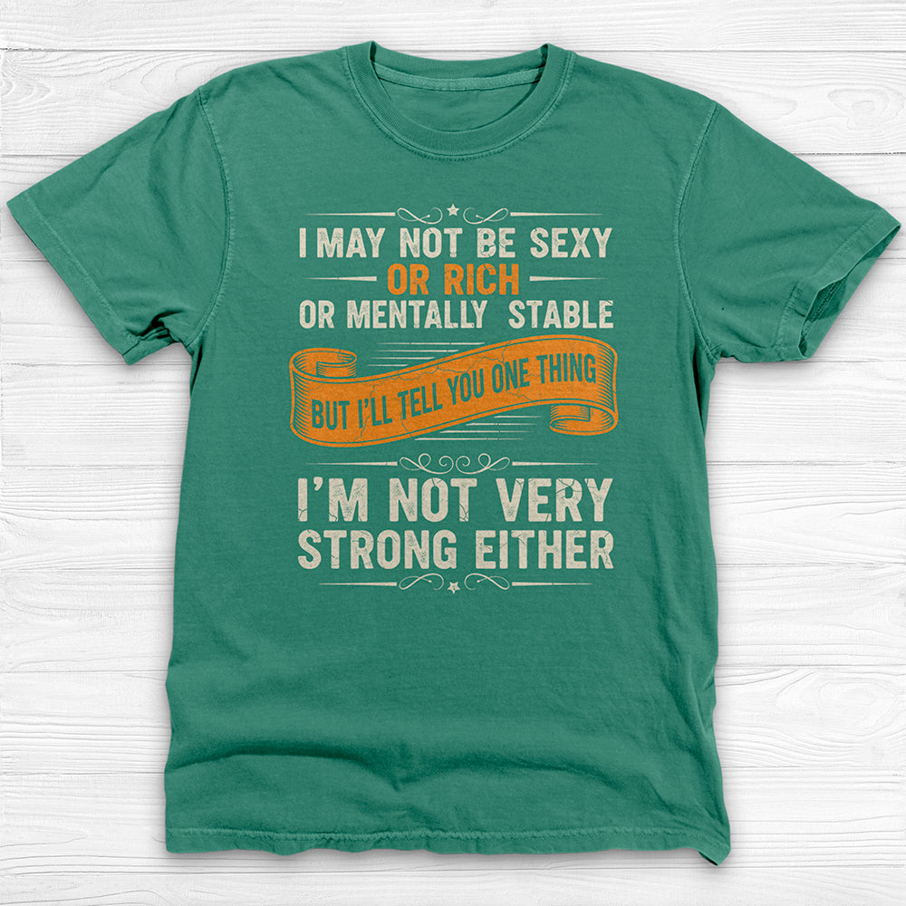 Not Sexy Or Rich Gym Shirt or Pump Cover, Garment-Dyed Softness-T-Shirt-Gym Classics