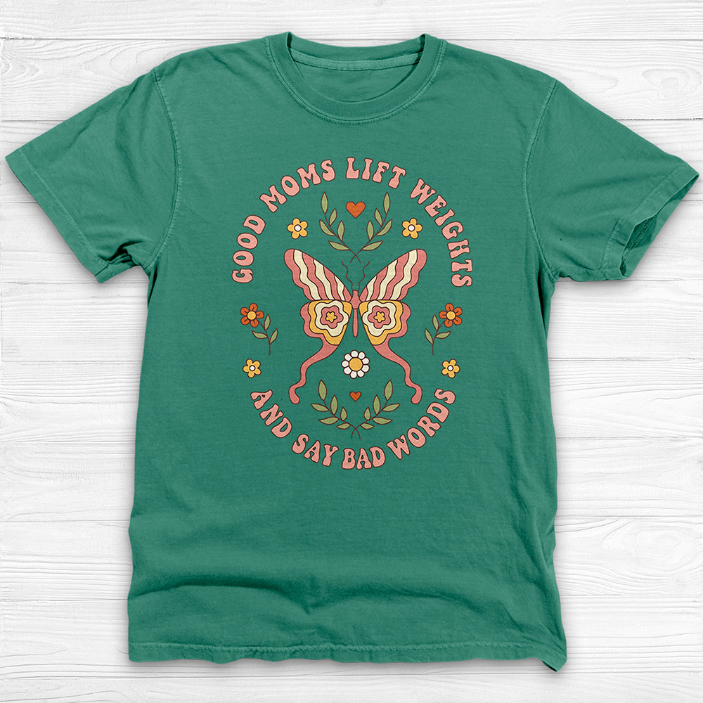Good Moms Lift & Swear Cute Gym Tee Or Pump Cover-T-Shirt-Gym Classics