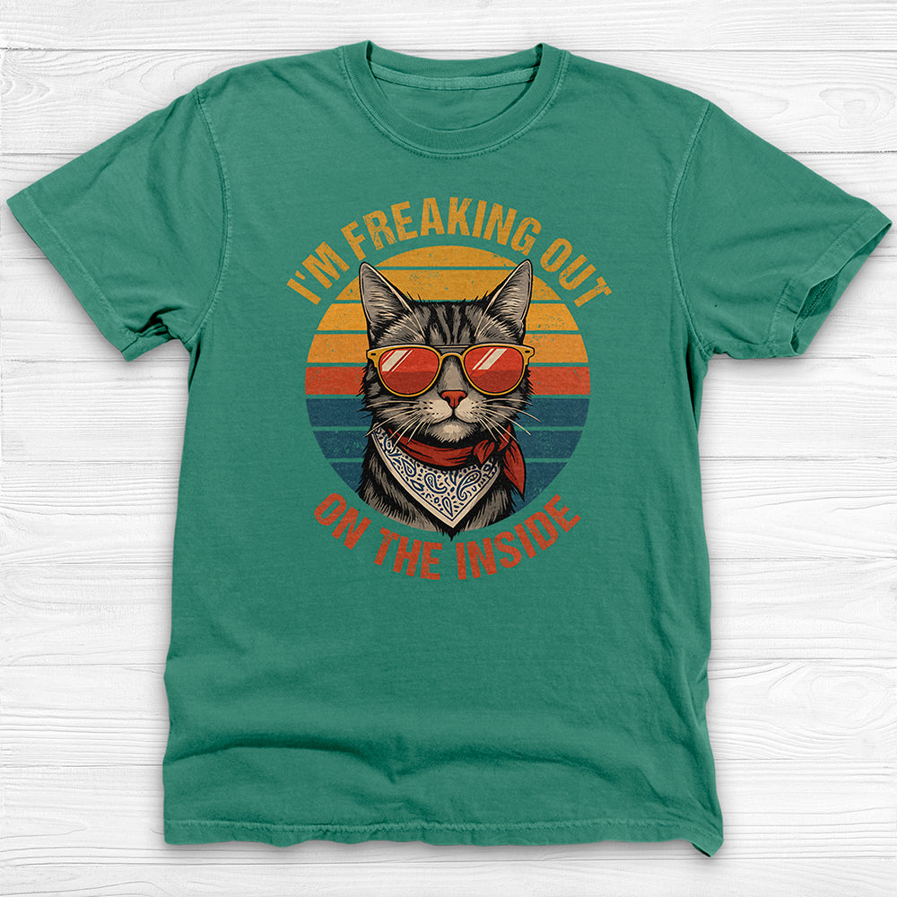 Freaking Out On The Inside Funny Gym Shirt Or Pump Cover-T-Shirt-Gym Classics