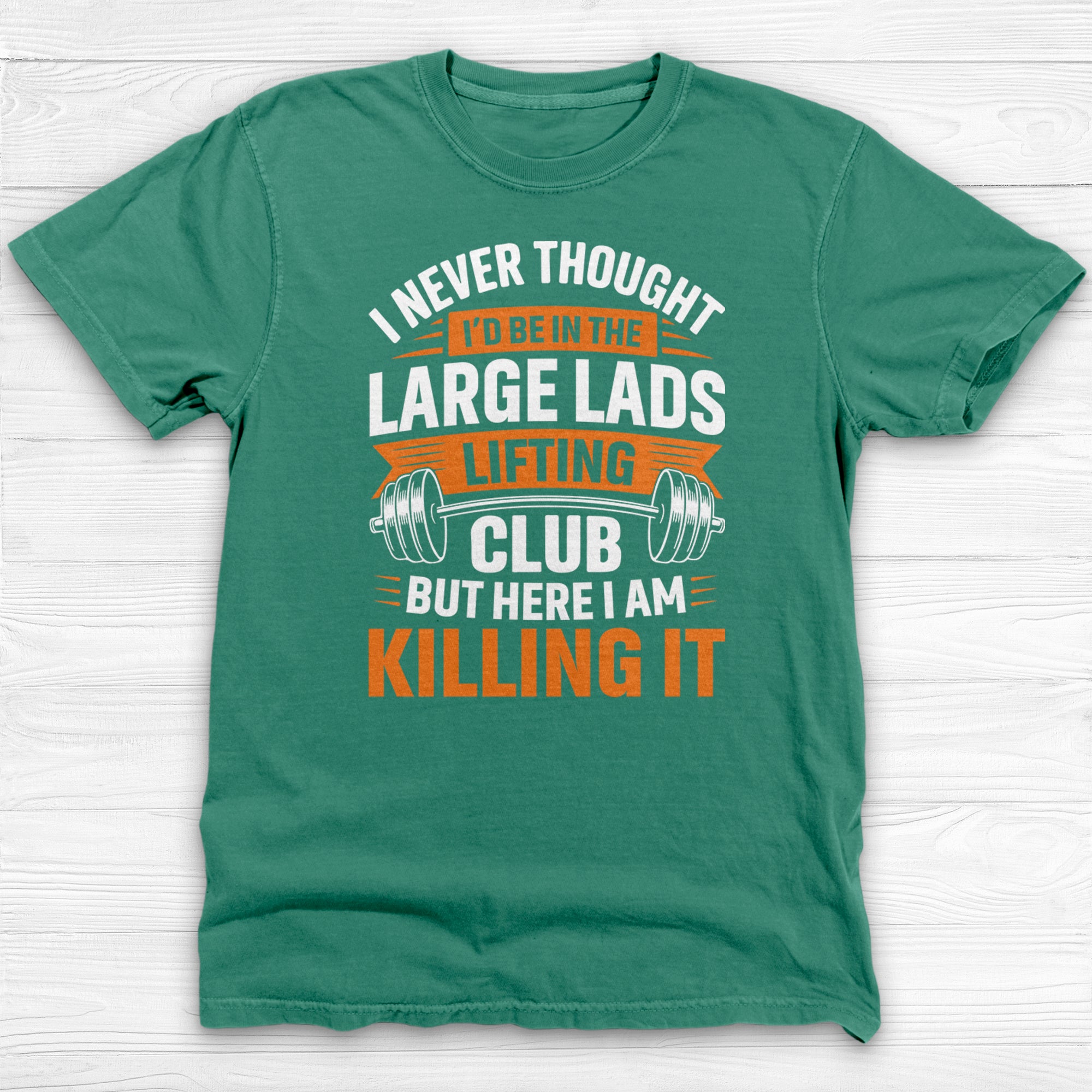 Large Lads Lifting Club Tee, Funny Heavy Lifter Gym Shirt-T-Shirt-Gym Classics