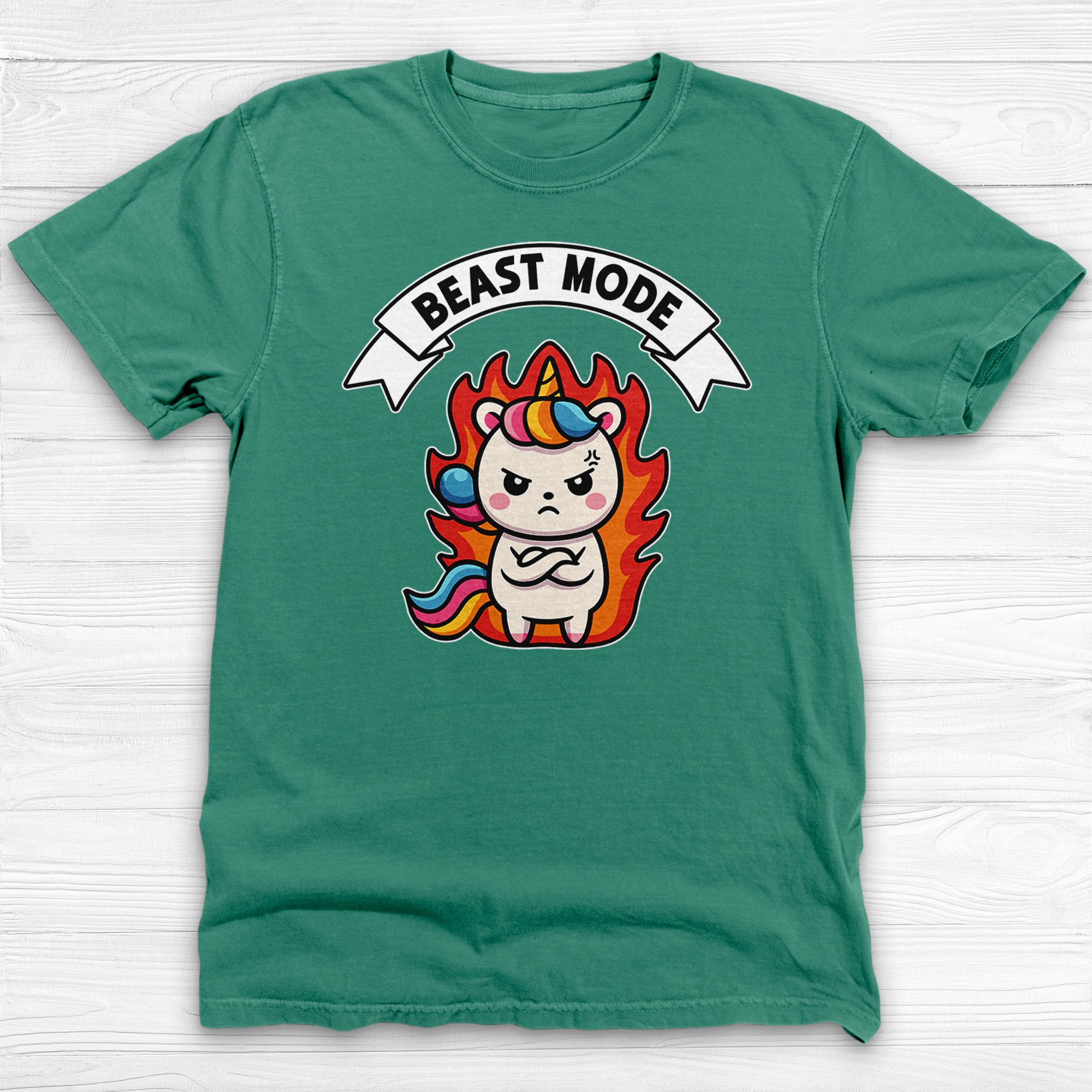 Unicorn Beast Mode Funny Graphic Gym Shirt Or Pump Cover-T-Shirt-Gym Classics