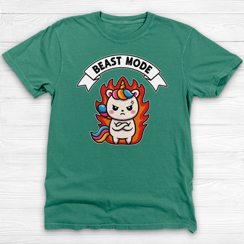 Unicorn Beast Mode Funny Graphic Gym Shirt Or Pump Cover