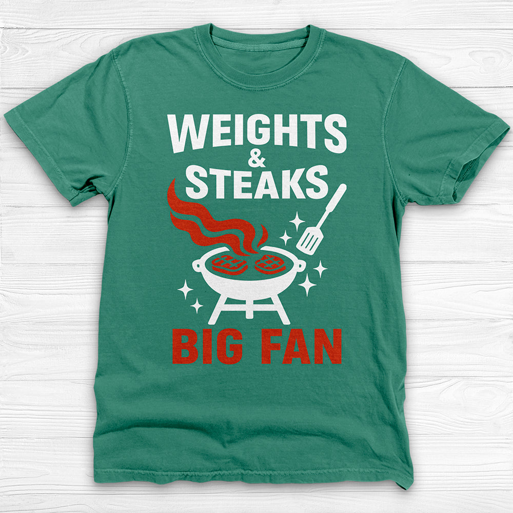 Weights And Steaks Fan Gym Tee Or Pump Cover-T-Shirt-Gym Classics