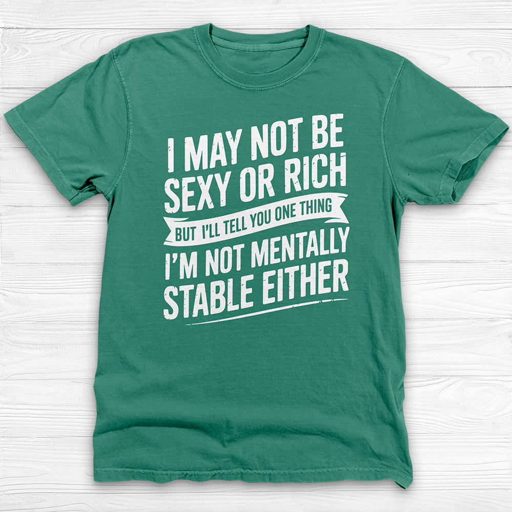 Not Sexy Or Rich Or Mentally Stable Either Funny Gym Tee-T-Shirt-Gym Classics