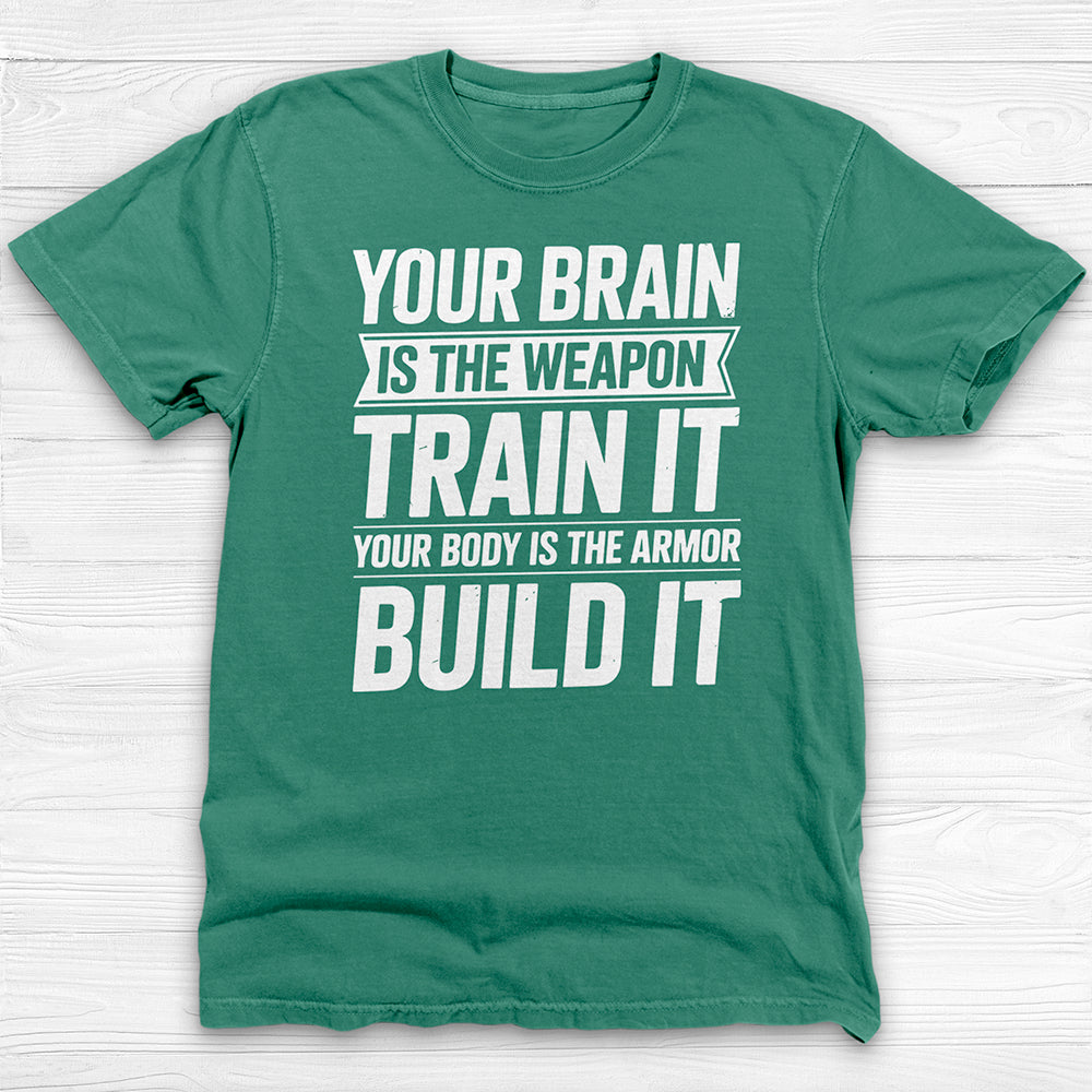 Mindset Brain And Body Motivational Gym Shirt Or Pump Cover-T-Shirt-Gym Classics