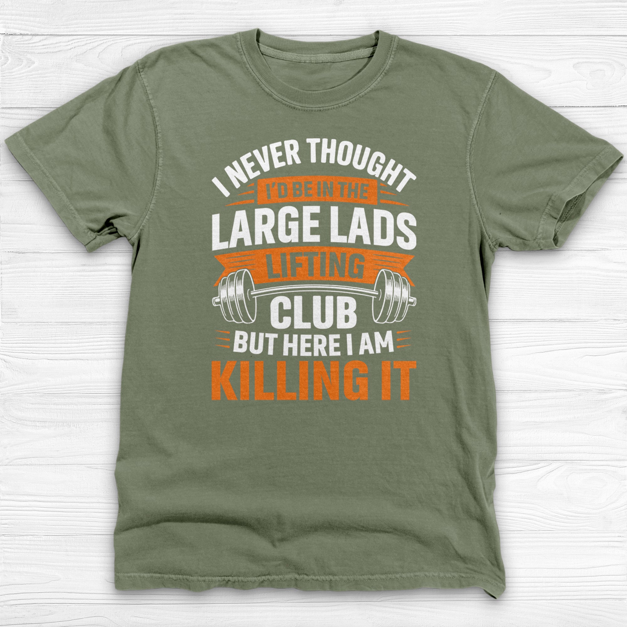 Large Lads Lifting Club Tee, Funny Heavy Lifter Gym Shirt-T-Shirt-Gym Classics