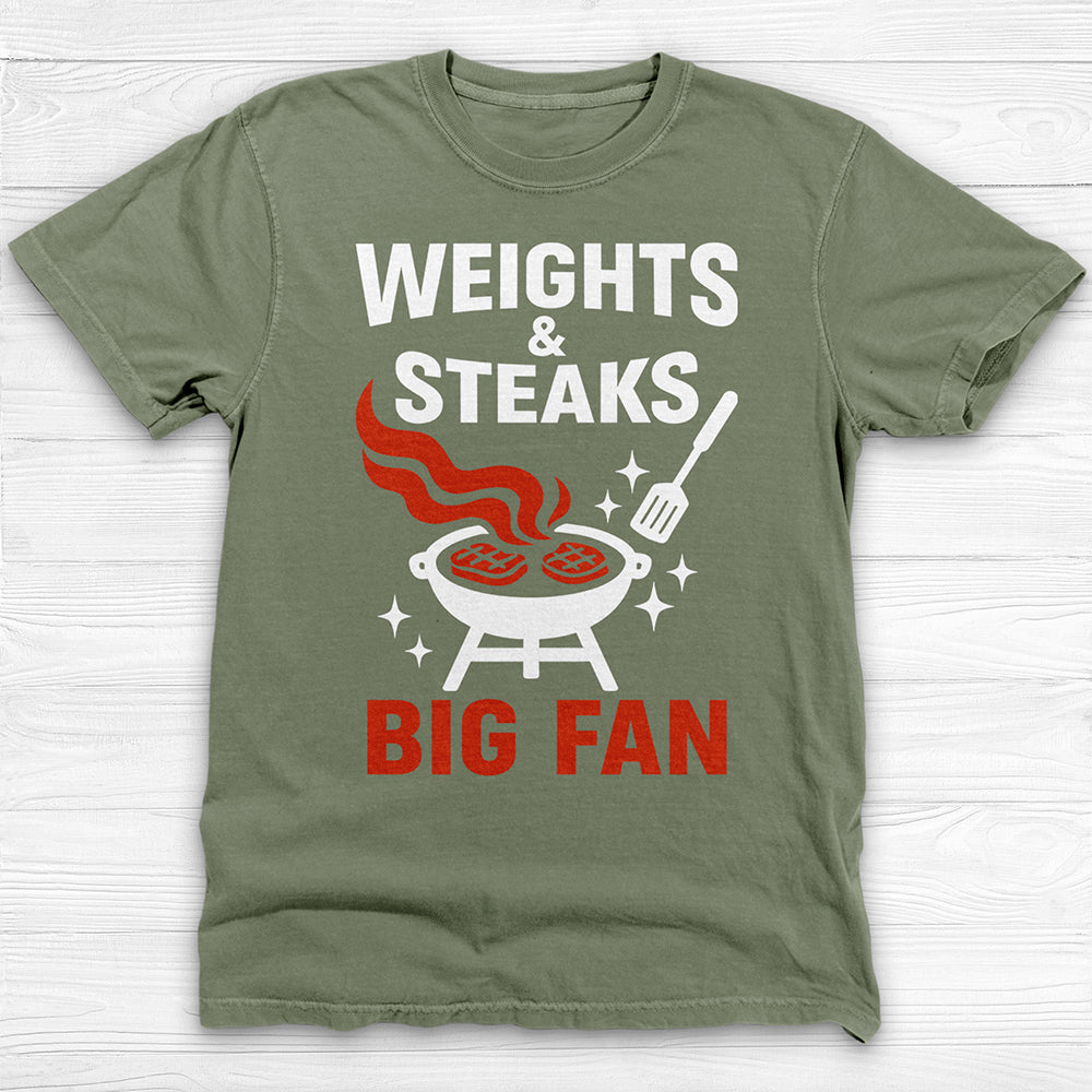 Weights And Steaks Fan Gym Tee Or Pump Cover-T-Shirt-Gym Classics
