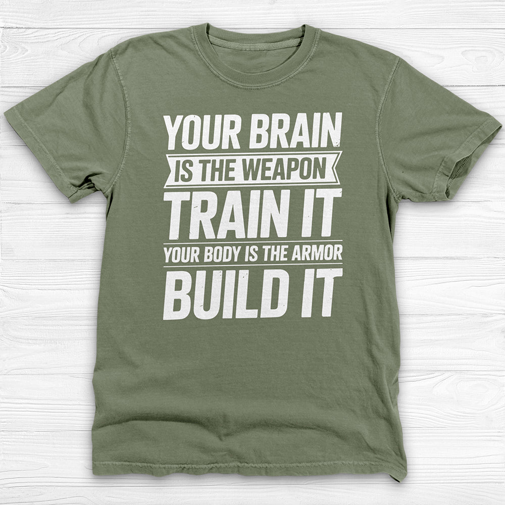 Mindset Brain And Body Motivational Gym Shirt Or Pump Cover-T-Shirt-Gym Classics