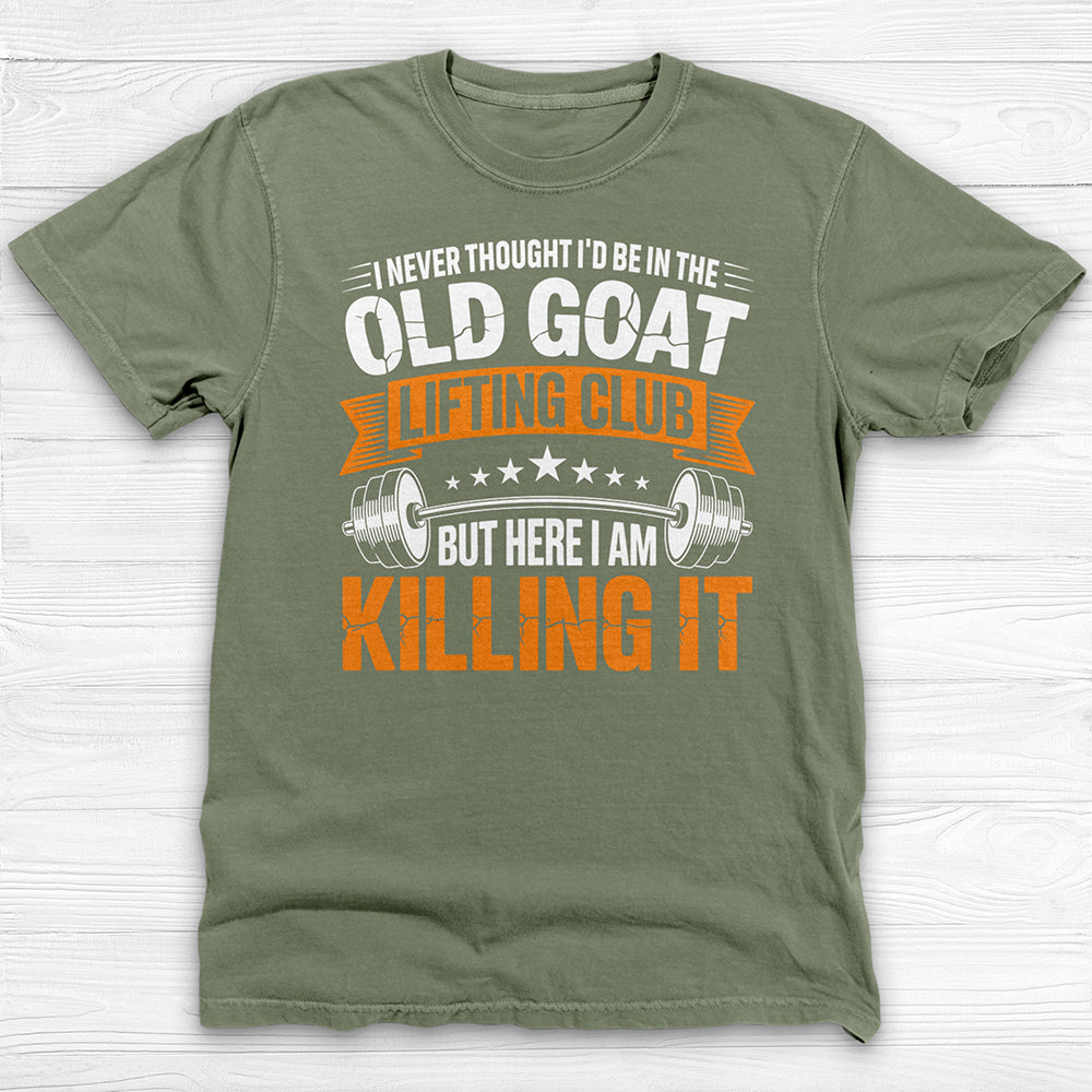 Old Goat Lifting Club Gym Tee, Gift for Gym Lovers-T-Shirt-Gym Classics