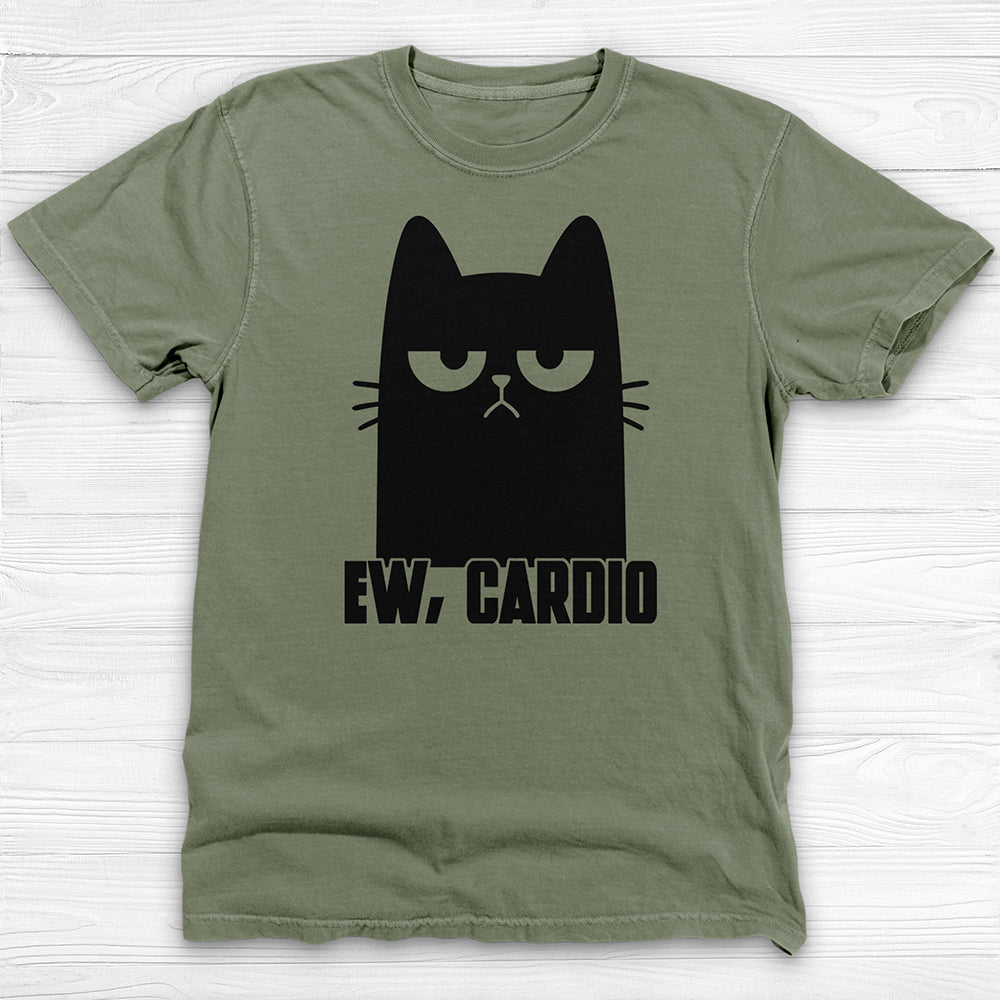 Funny Cat Hates Cardio Gym T-Shirt And Pump Cover