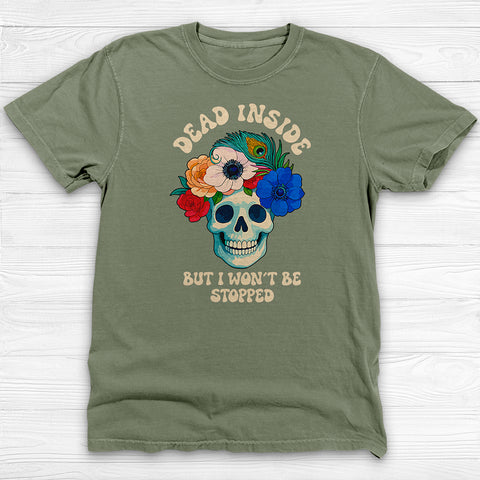 Dead Inside Sarcastic Motivation Tee Gym Shirt or Pump Cover
