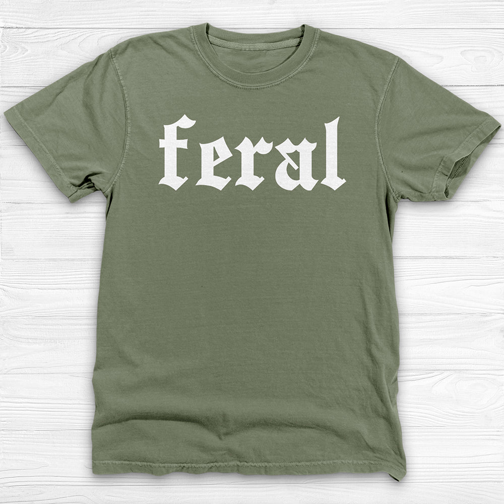 Feral Attitude Fitness Tee, Funny Conversation-Starter
