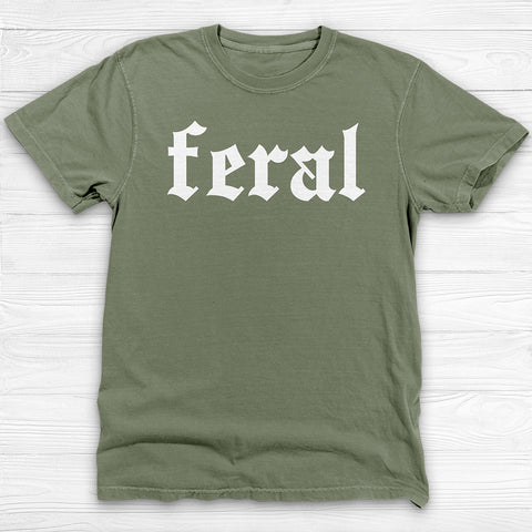 Feral Attitude Fitness Tee, Funny Conversation-Starter