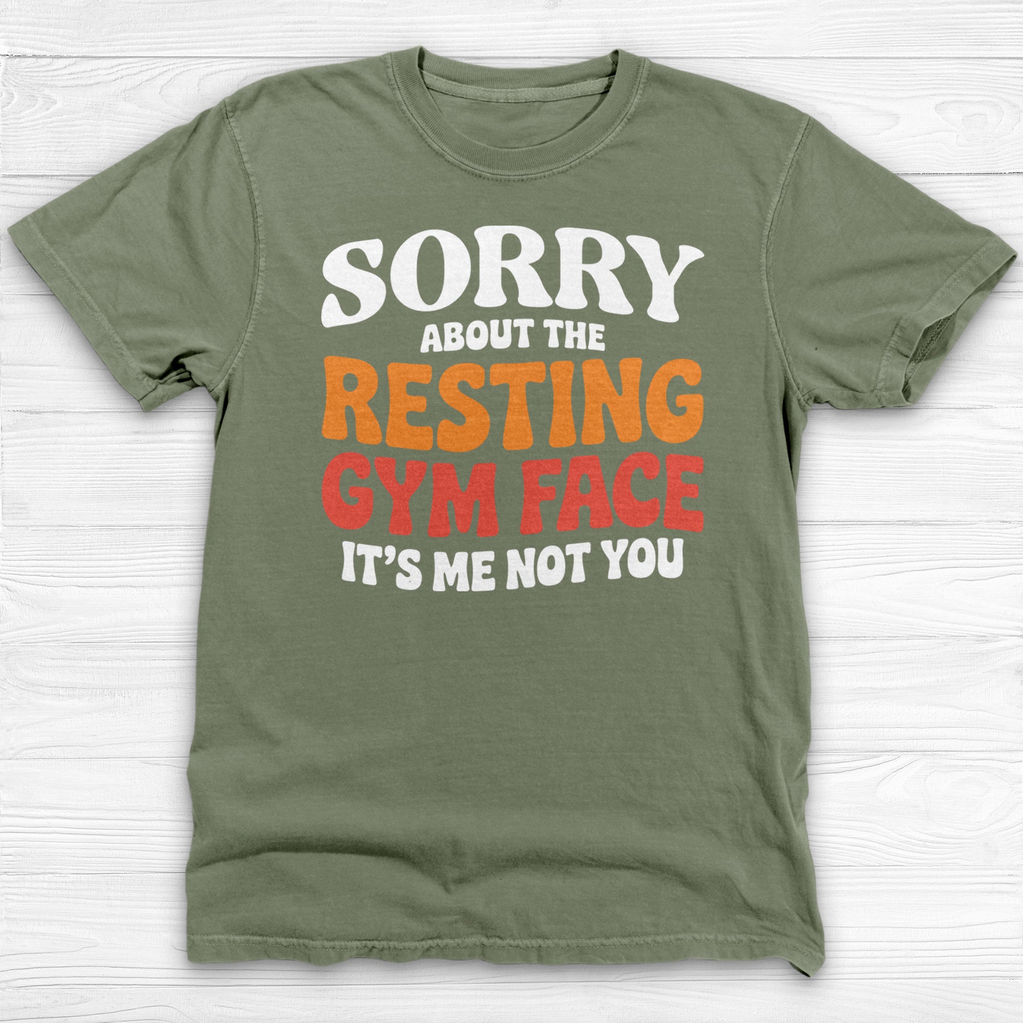 Sorry About The Resting Gym Face Gym Tee Or Pump Cover