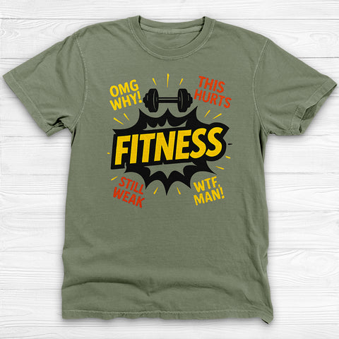 Fitness Joke Tee, Reluctant Sarcastic Fitness Tee