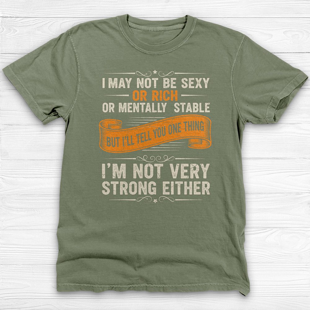 Not Sexy Or Rich Gym Shirt or Pump Cover, Garment-Dyed Softness-T-Shirt-Gym Classics