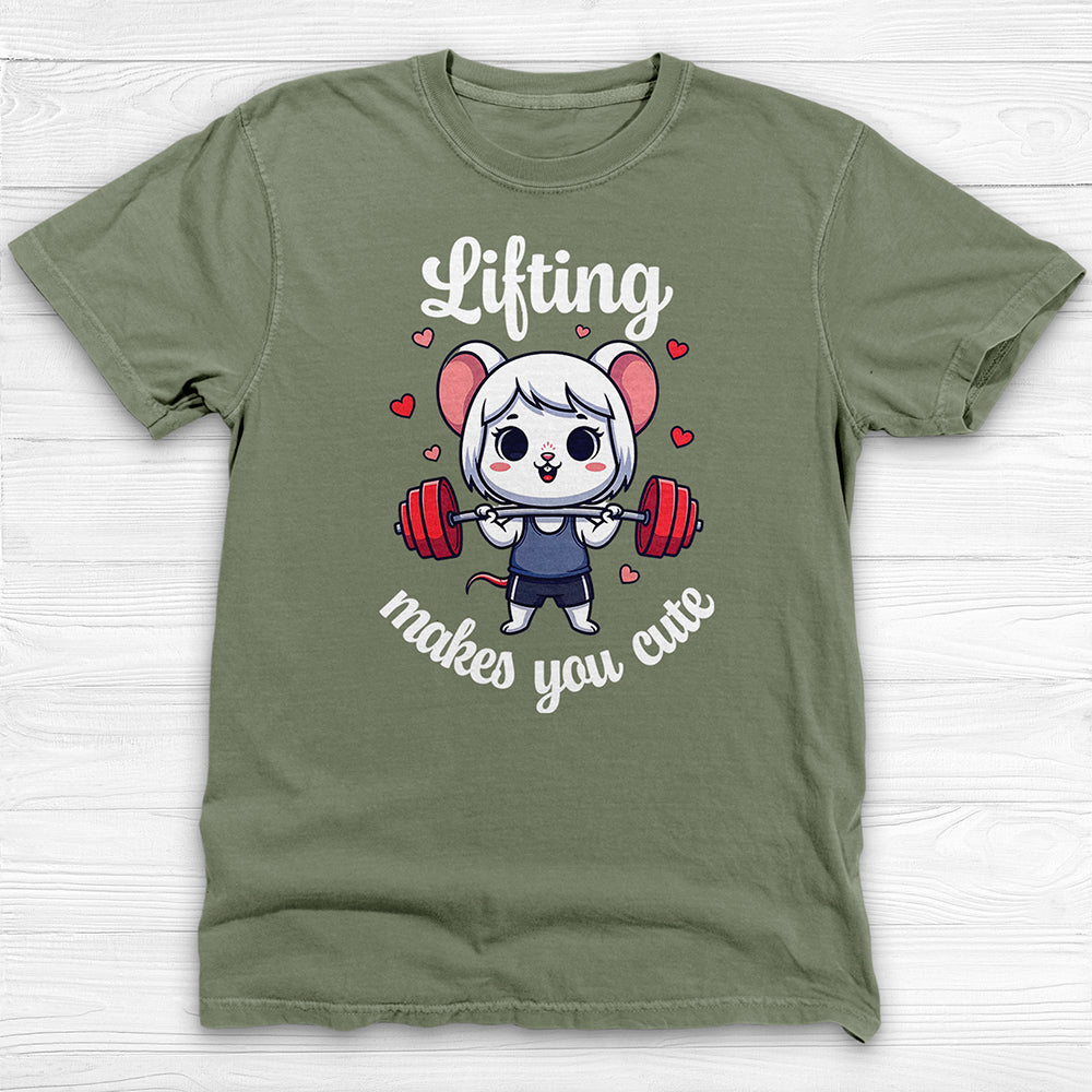 Lifting Makes You Cute Gym Shirt, Anime Style Workout Tee-T-Shirt-Gym Classics