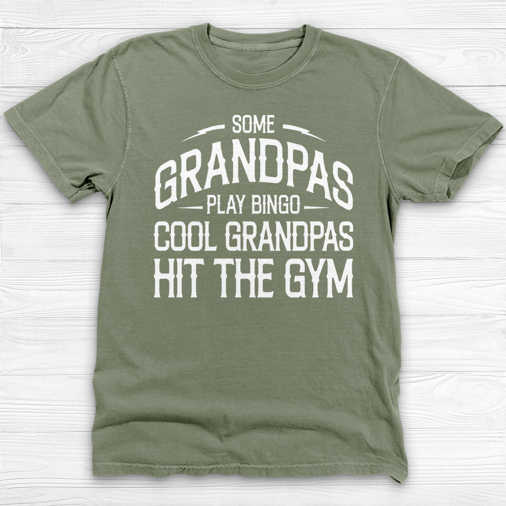 Cool Grandpa Gym T-Shirt, Garment-Dyed Tee for Old-Time Lifters-T-Shirt-Gym Classics
