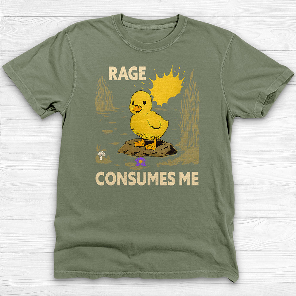 Rage Consumes Me Baby Duck Shirt, Fun Workout Tee-T-Shirt-Gym Classics