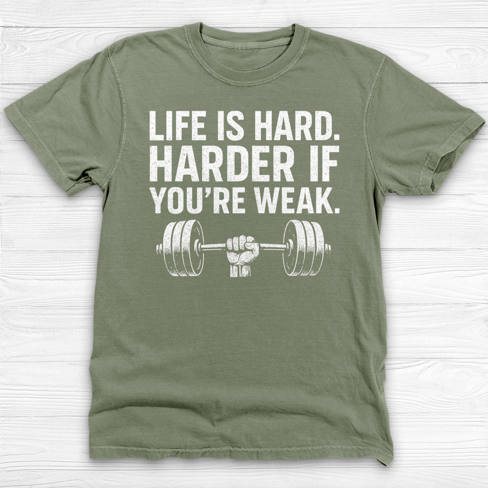 Life Is Hard Keep Lifting Gym Shirt, Motivational Workout Tee-T-Shirt-Gym Classics