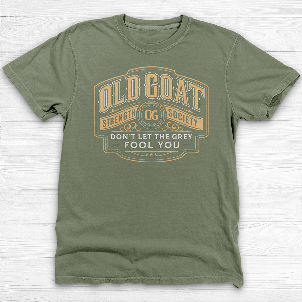 Old Goat Strength Society Shirt, Funny Gym Tee for Lifters-T-Shirt-Gym Classics