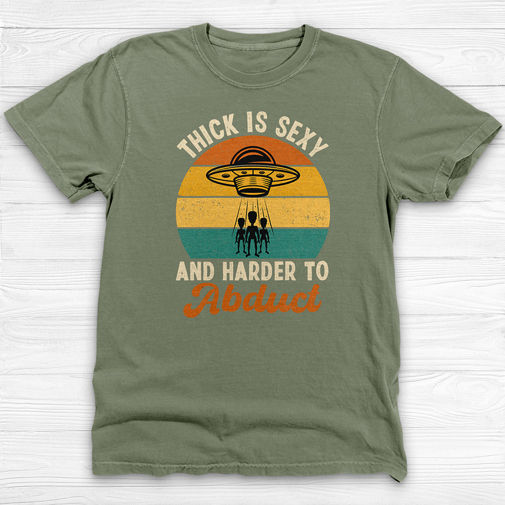 Thick Is Sexy Alien Abduction Funny Gym Tee or Pump Cover-T-Shirt-Gym Classics