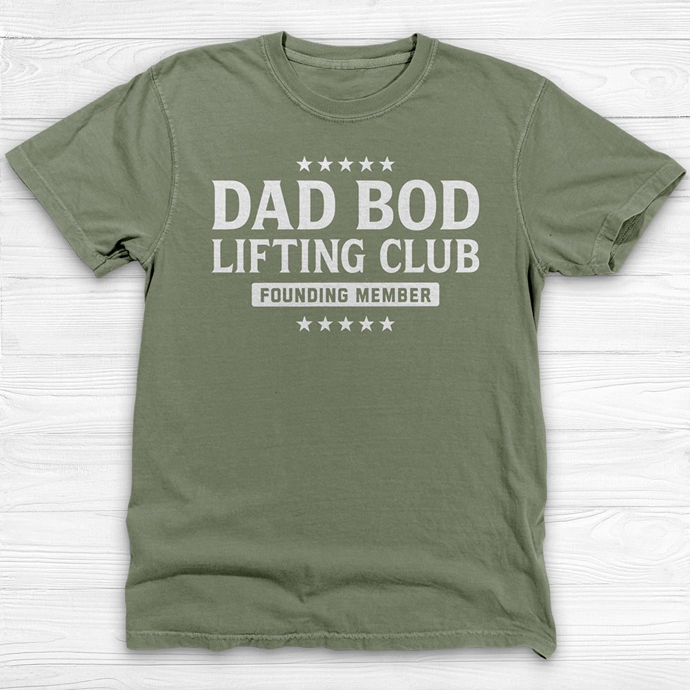 Dad Bod Lifting Club T-Shirt, Funny Dad Workout Tee-T-Shirt-Gym Classics