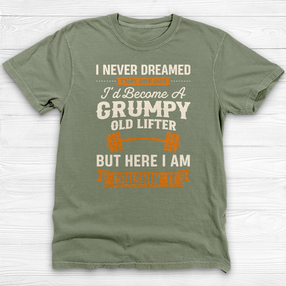 Grumpy Old Lifter T-Shirt, Funny Weightlifting Gym Humor Tee-T-Shirt-Gym Classics