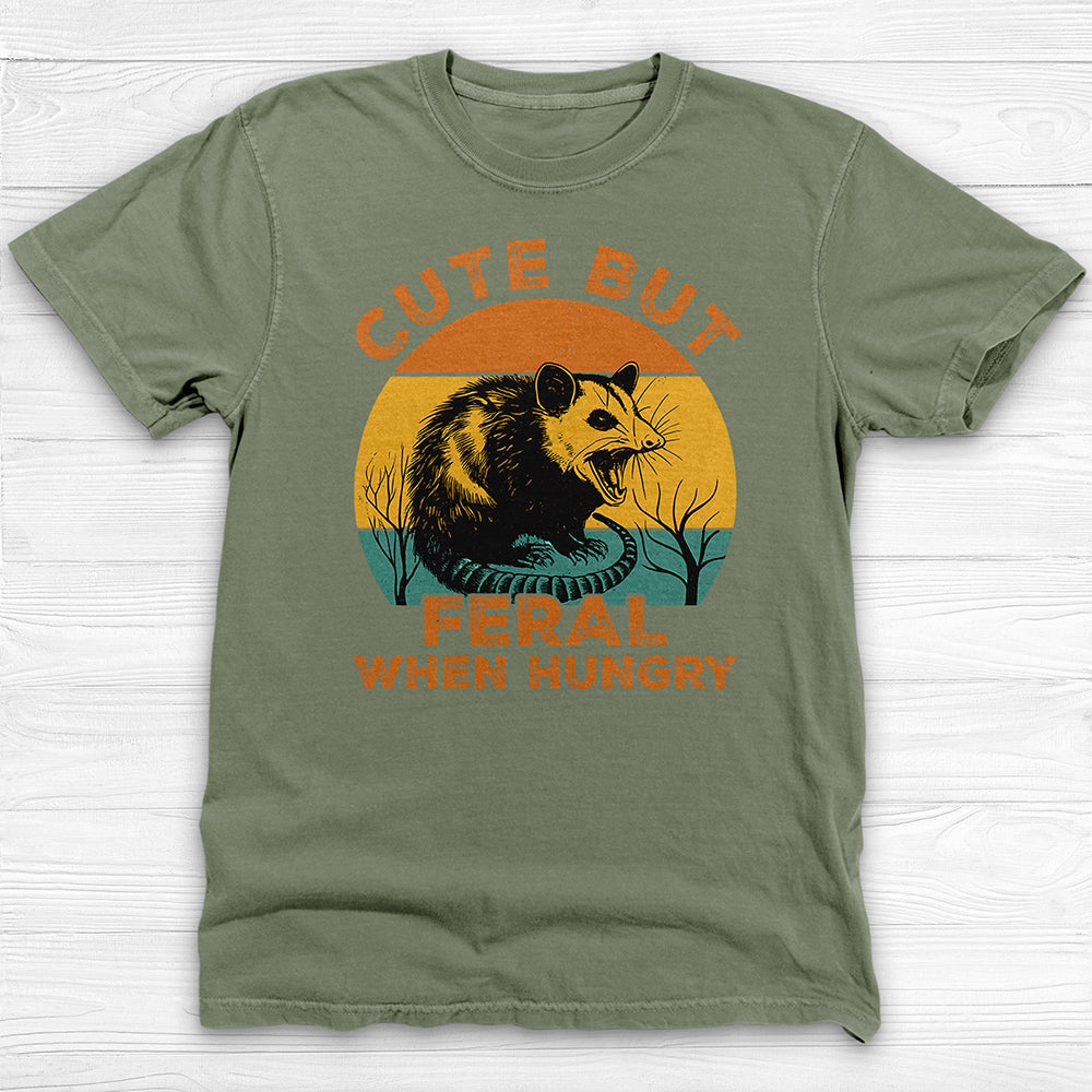 Cute But Feral When Hungry Gym Shirt, Funny Animal Lover Tee-T-Shirt-Gym Classics
