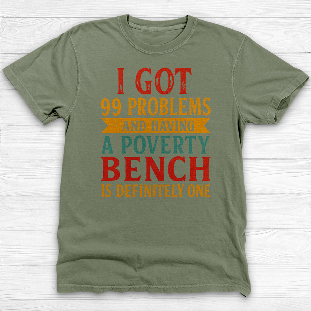 Weak Bench Press Problems, Funny Gym Shirt or Pump Cover-T-Shirt-Gym Classics